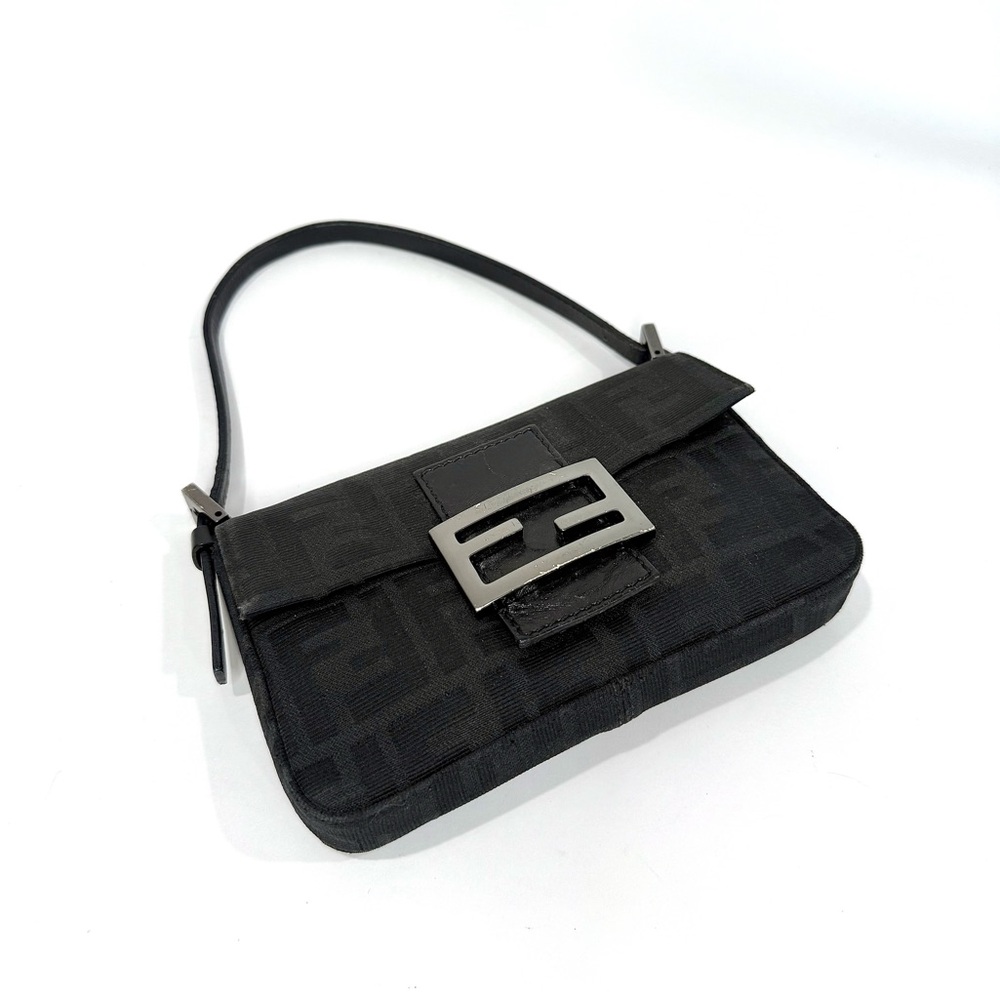 ✨SOLD✨ Vintage Fendi Black Zucca Mini Baguette - Picture 7 of 11
